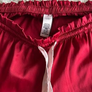 Victoria's Secret Red Satin Lounge Pants